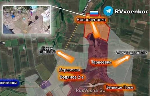 Мапа сукоба на Константиновском правцу фронта Мапа сукоба на Константиновском правцу фронта