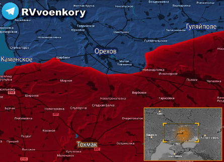 ОРЕХОВСКА ЛИНИЈА ФРОНТА - МАПА (Фото: Скриншот) ОРЕХОВСКА ЛИНИЈА ФРОНТА - МАПА (Фото: Скриншот)