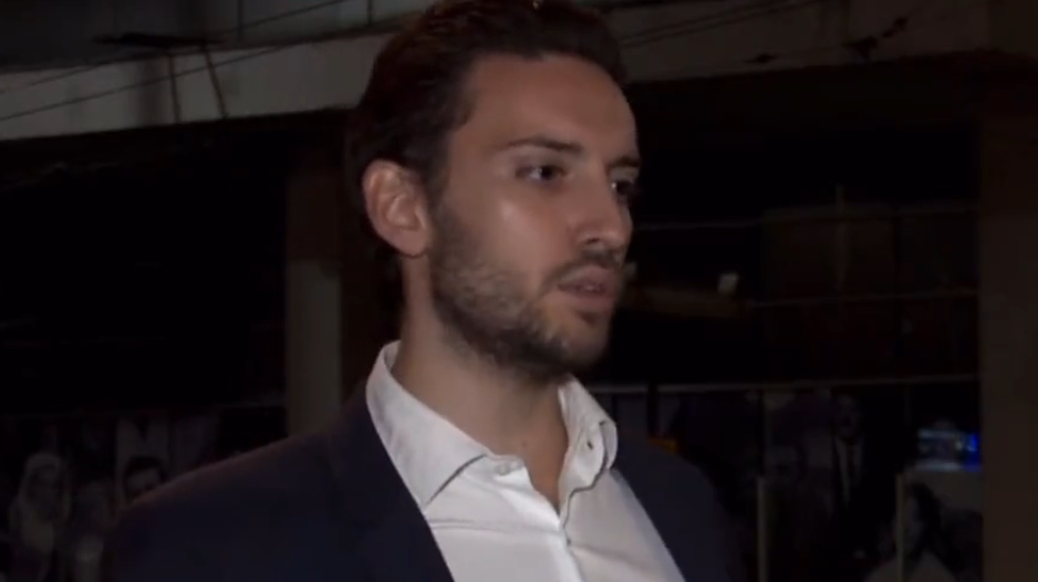 Грбовић на протесту (Фото: Скриншот) Грбовић на протесту (Фото: Скриншот)