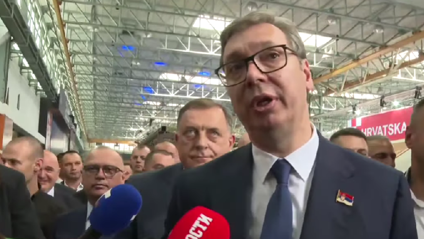 Вучић и Додик у Мостару / Скриншот Вучић и Додик у Мостару / Скриншот