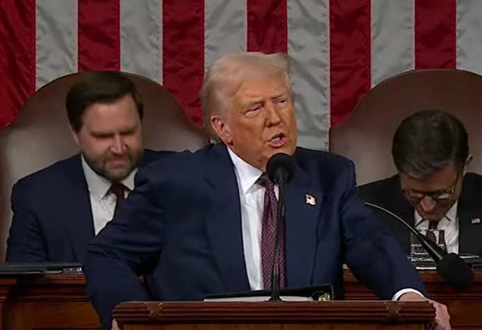 Трамп на седници Конгреса Трамп на седници Конгреса